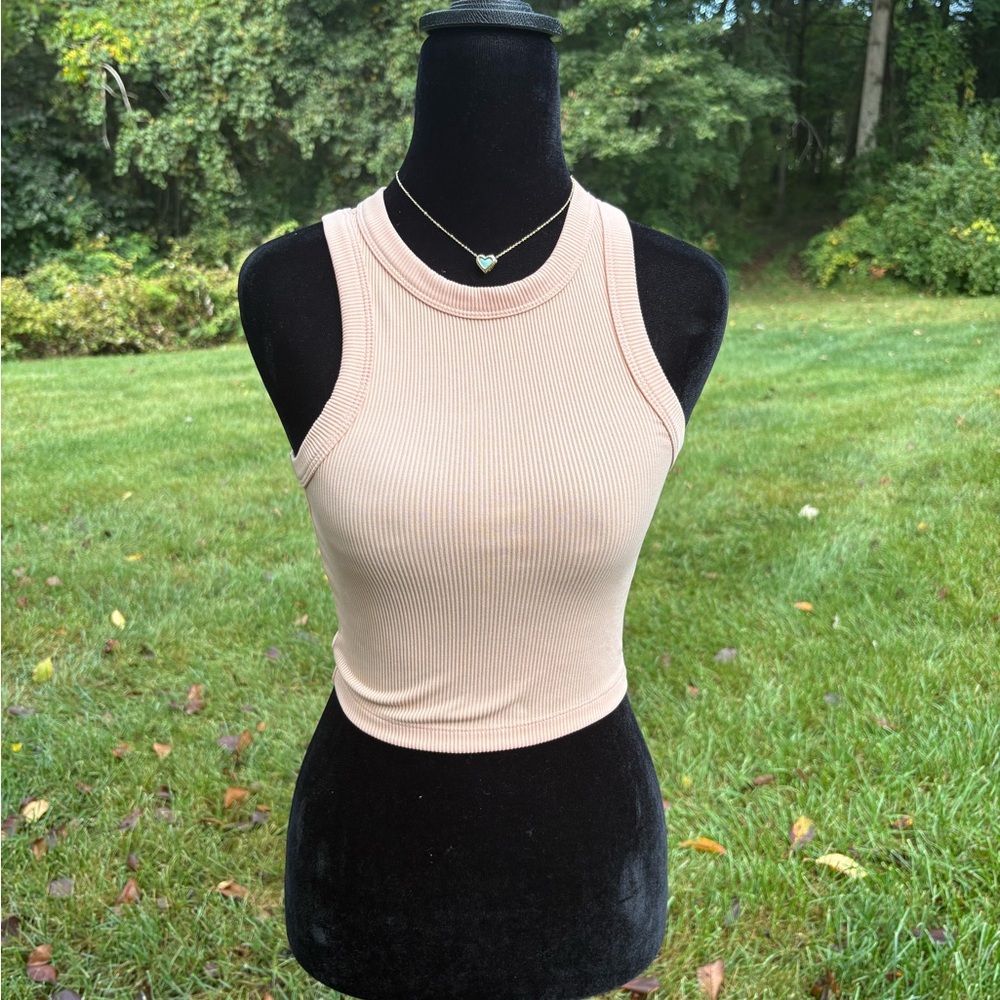 H&M Divided Light Pink Ribbed Top - Picture 4 of 4